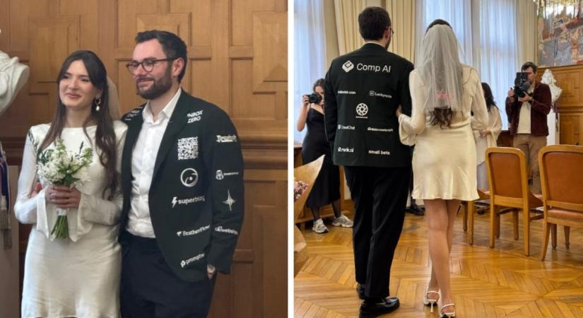 A nem mindennapi szmokingválasztásával spórolta meg az esküvő költségeit egy francia vőlegény