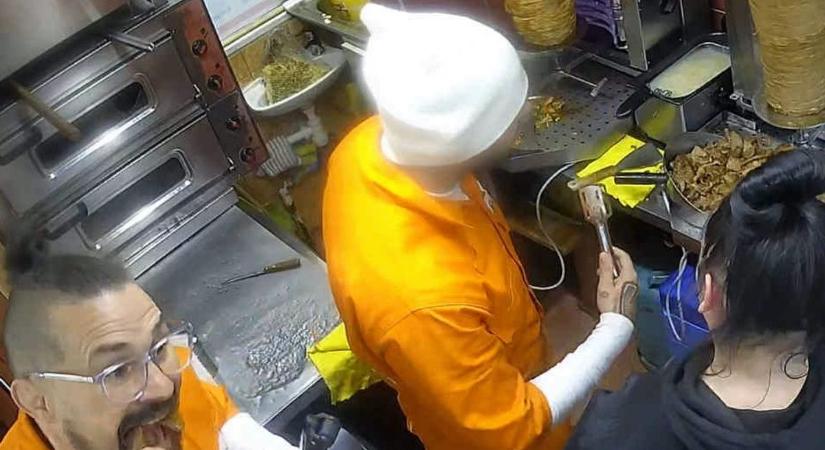 A rapper és a birkózó a győri gyrosost szemelték ki menekülés közben - fotók