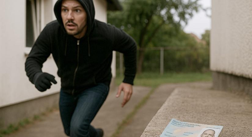 Elmenekült a debreceni betörő, amikor észrevették, de közben elhagyta a személyi igazolványát