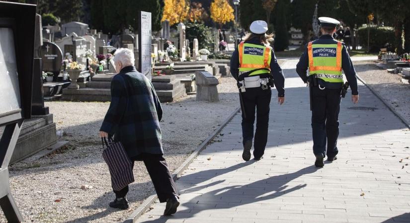 Mindenszentek biztonságban: közlekedés és értékvédelem a temetők környékén