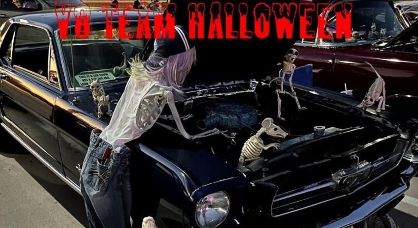 Ma este Nyíregyházán dübörögnek a V8-asok – vérfagyasztó halloweeni szórakozás az amerikai autók jegyében
