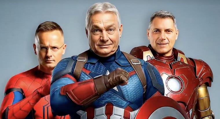 Orbán, Szijjártó és Lázár Marvel szuperhősökként hirdetik az Amerikai útjukat