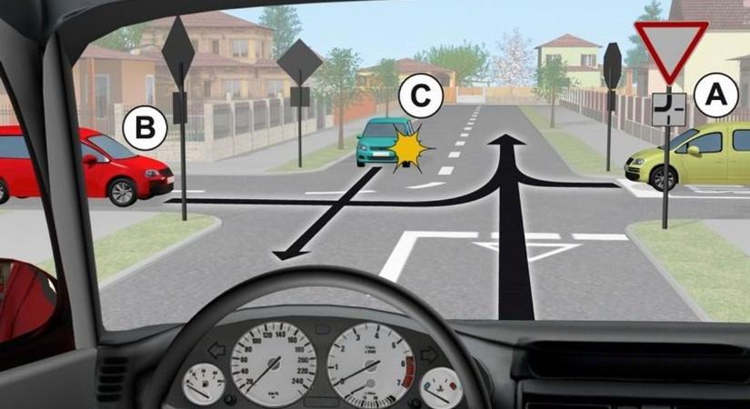 Ha ez a 3 elsőbbségadás nem megy, nem csak a KRESZ-teszten fogsz megbukni