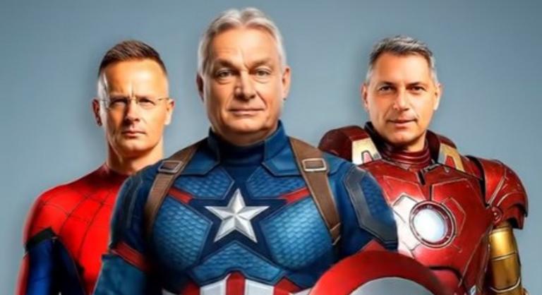 Orbán Viktor Amerika Kapitányként venné be Washingtont a Pókember Szijjártó Péterrel és a Vasember Lázár Jánossal
