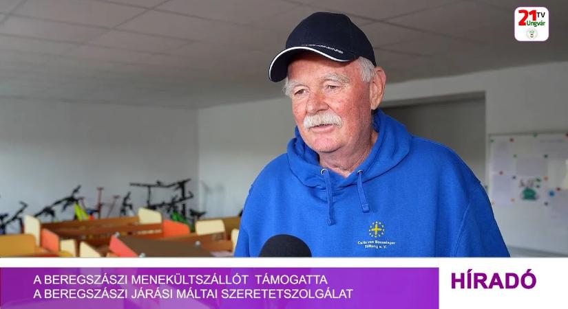 A beregszászi menekültszállót támogatta a Beregszászi Járási Máltai Szeretetszolgálat (videó)