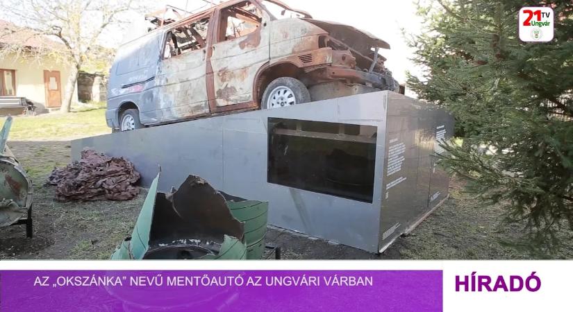 Az „Okszánka” nevű mentőautó az ungvári várban (videó)