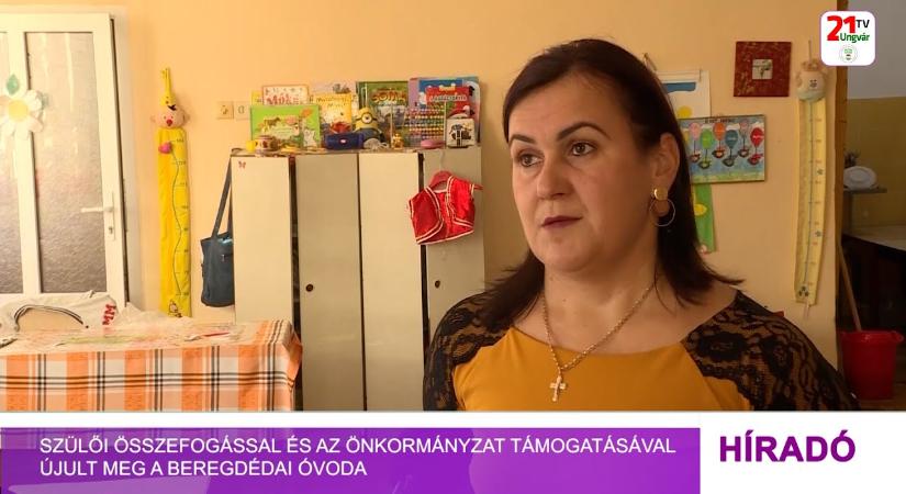 Szülői összefogással és az önkormányzat támogatásával újult meg a beregdédai óvoda (videó)