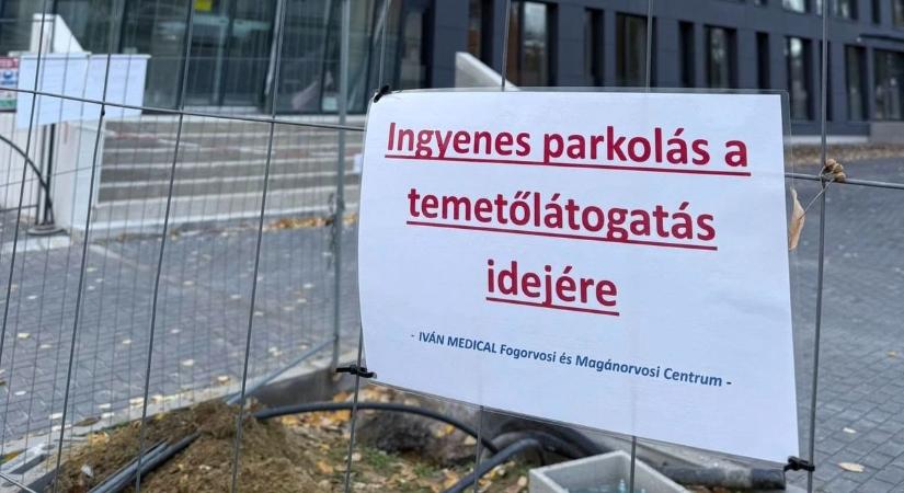 Ez a klinika ingyenes parkolást kínál mindenszentekre, ráadásul a temető mellett!