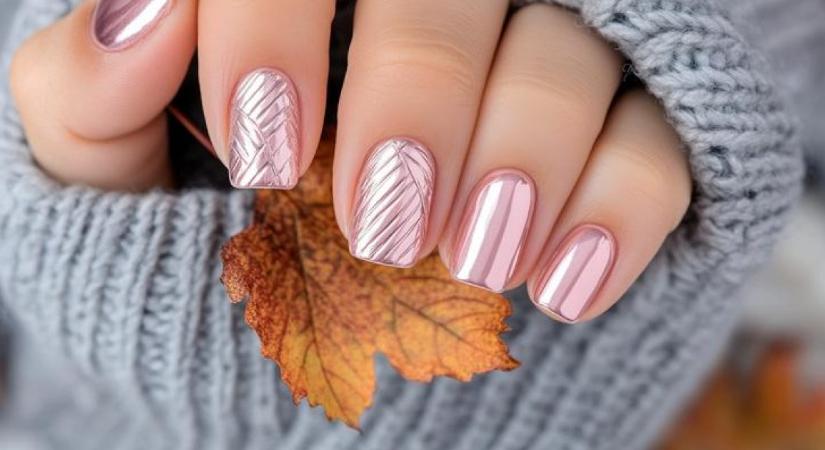 Ezt kérd a körmösödtől legközelebb: A levélmintás manikűr a szezon legkülönlegesebb körömtrendje