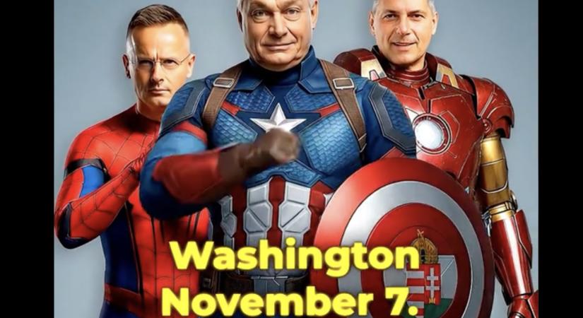 Marvel-hősökként hódítaná meg Amerikát Orbán, Lázár és Szijjártó