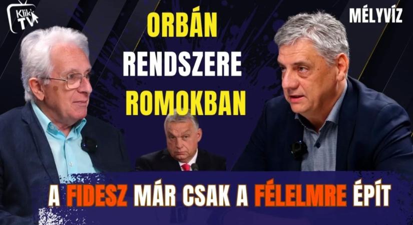 Orbán rendszere romokban – a Fidesz már csak a félelemre épít