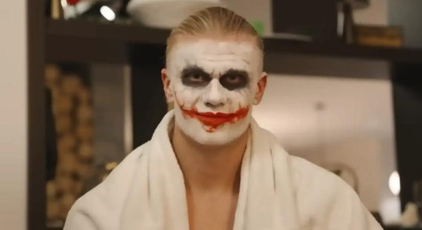 A világ legőrültebb csatára? Haaland Jokerként riogatott egy benzinkúton