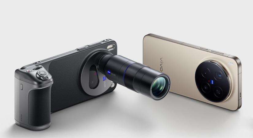 Feltehető teleobjektívvel és fotós markolattal érkezett meg a Vivo csúcsmobilja