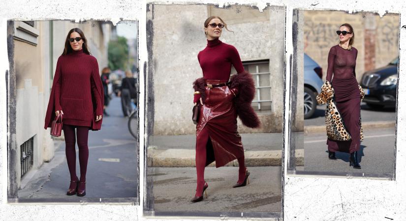 Burgundi minden mennyiségben: így hordd a szezon legszerethetőbb trendszínét!