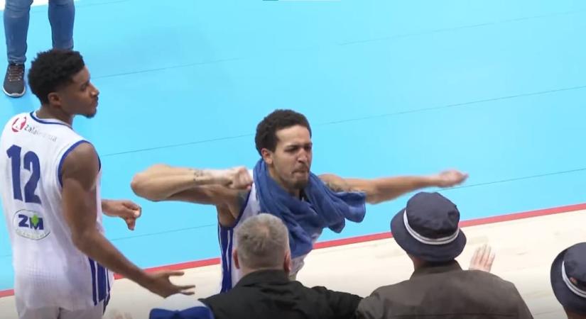 Arcon ütött egy nézőt a ZTE kosarasa, azonnal kirúgták