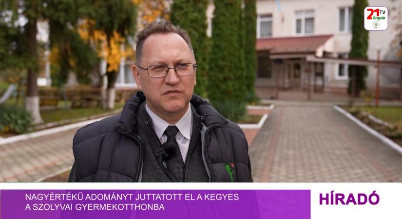Nagyértékű adományt juttatott el a Kegyes a szolyvai gyermekotthonba (videó)