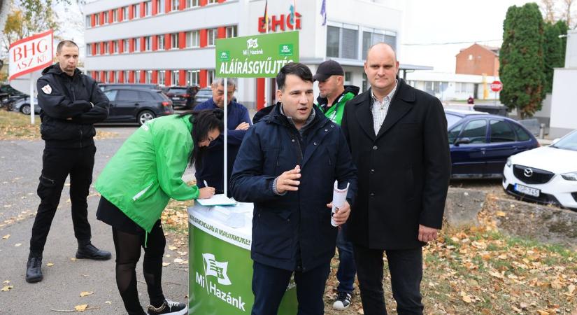 Stop vendégmunkások – Szekszárdra érkezett a Mi Hazánk országjárása