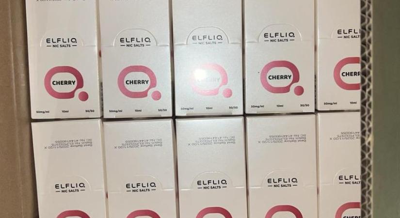 Az ungvári határátkelőhelyen e-cigaretták töltőfolyadékait próbálták elrejteni egy teherautóban