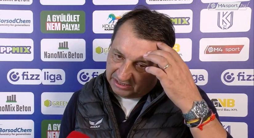 A barcikai tréner csalódottan értékelt a lefújást követően