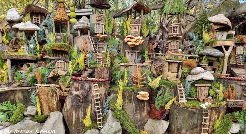 Titkos bejáratok és vadgesztenye kerítés: Kánya Tamás idén is megépítette Manófalvát - Galéria!