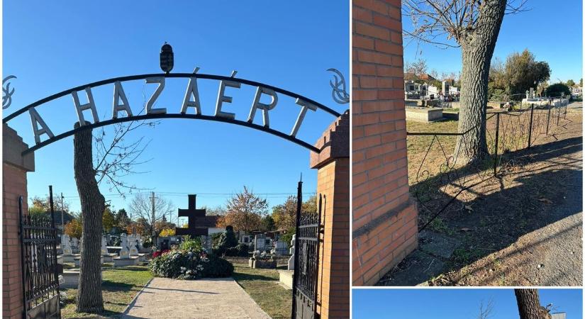 Városüzemeltetés és adományok: kész a Hősök temetője kerítése Tiszaföldváron