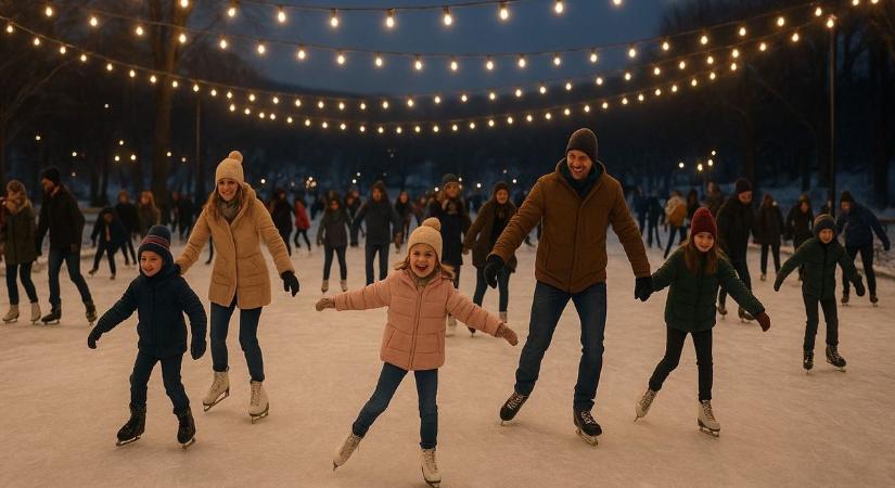 Épül a Balaton egyik legszebb jégpályája