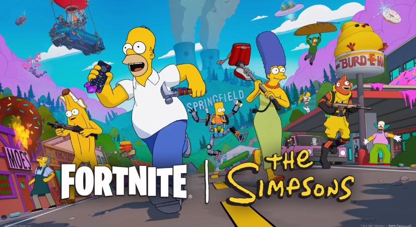Beszállt a Fortnite-be a Simpson-család! [VIDEO]