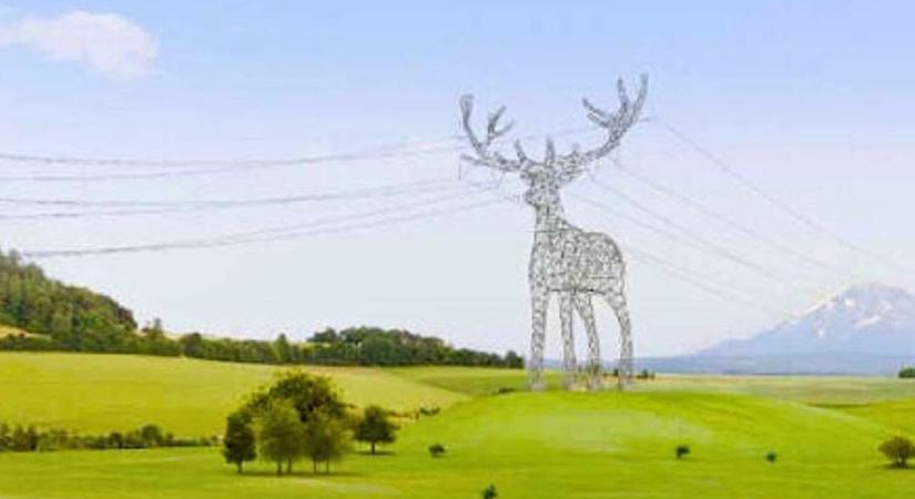 Állatformájú oszlopok tarthatják a villanyvezetékeket Ausztriában