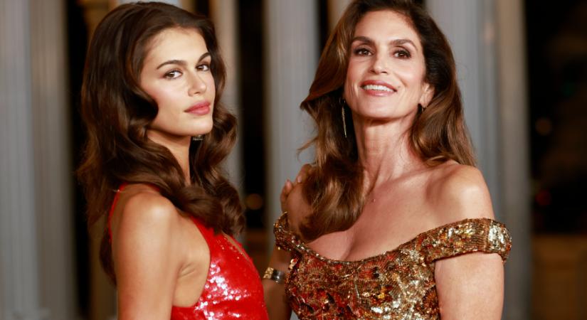 Megdöbbentő a hasonlóság – A lányával pózold a vörös szőnyegen Cindy Crawford