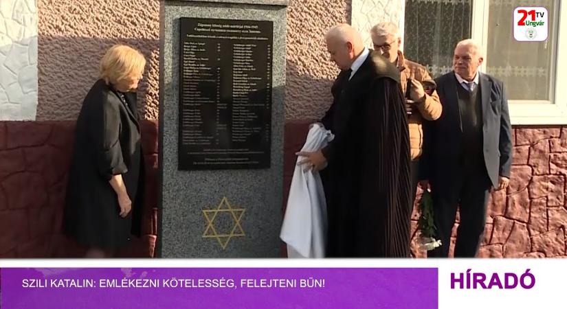 Szili Katalin: emlékezni kötelesség, felejteni bűn! (videó)