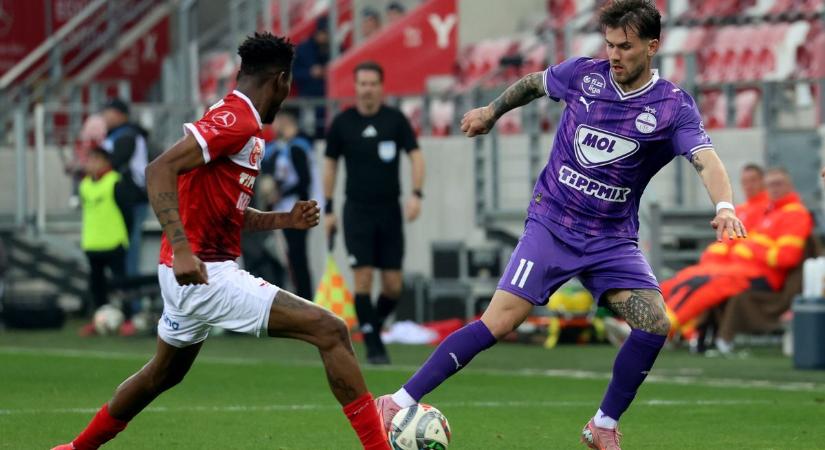 DVTK–Újpest: egyórás első félidő, tizenegyes és kiállítás után „edzőmentő” lila siker az alsóházi káoszrangadón