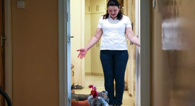 A kemény hideggel szemben is foggal-körömmel védik Gáspárt, a panelkakast