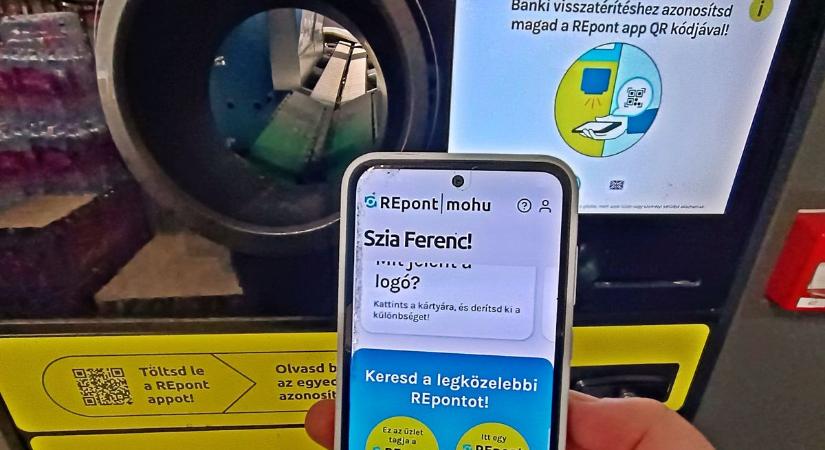 Zavar a palackvisszaváltásban! Elérhetetlen volt a Repont applikációja