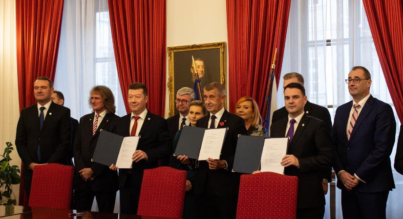 Szeretné feléleszteni a visegrádi együttműködést az új cseh kormánykoalíció