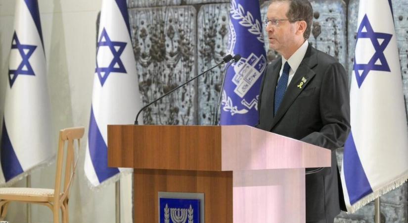 „Az állam ismét a szakadék szélén áll” – figyelmeztetett az elnök a Rabin-emlékünnepségen