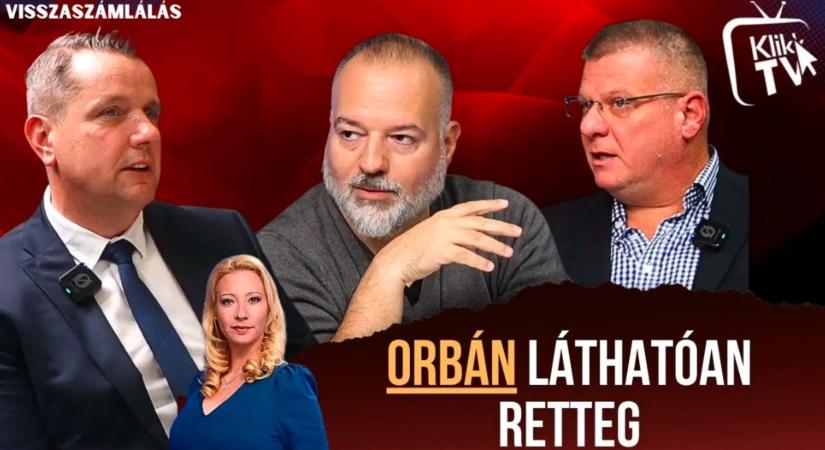 Orbán láthatóan retteg