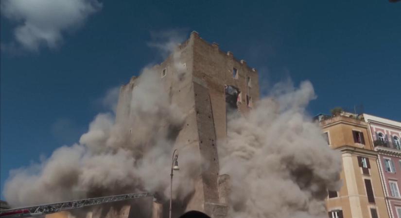 Meghalt a római középkori torony romjai alatt rekedt munkás