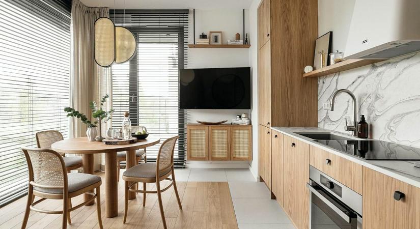 Ilyen lett a bájos, zsúfoltság nélküli, ötletes lakberendezéssel kialakított 38 m2-es minilakás