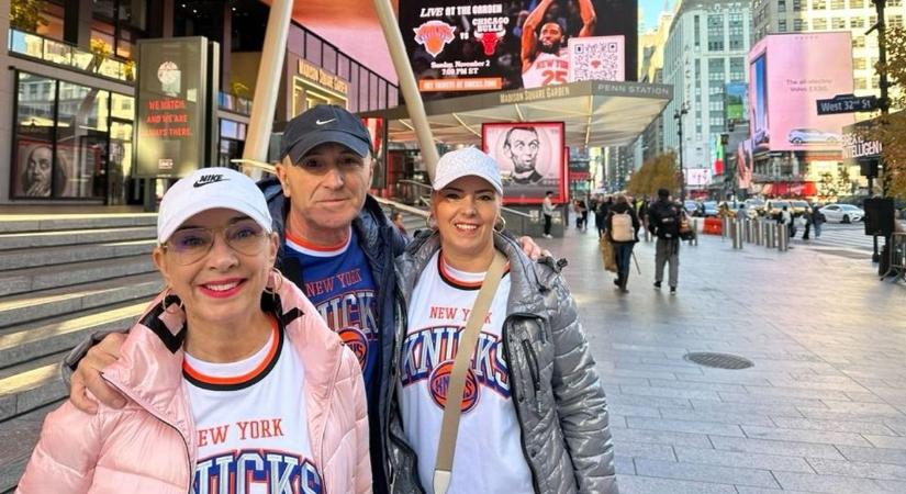 Kindl Gábor New Yorkban, a legendás Madison Square Gardenben szurkolt (videóval)