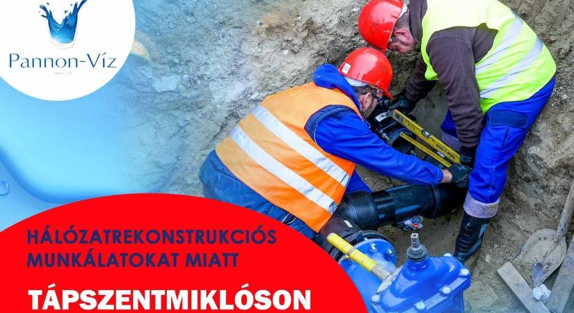 Szünetel az ivóvízellátás Tápszentmiklóson