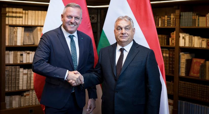 Stájerország vezetőjét fogadta Orbán Viktor
