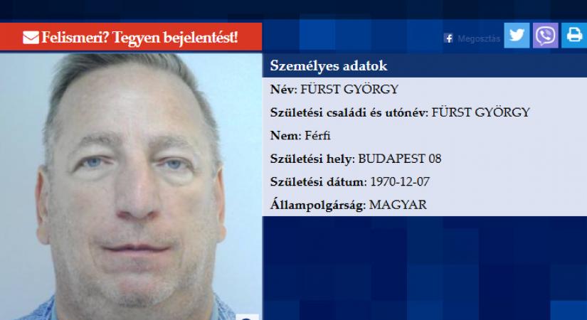 Kiadták a nemzetközi elfogatóparancsot Fürst György ellen