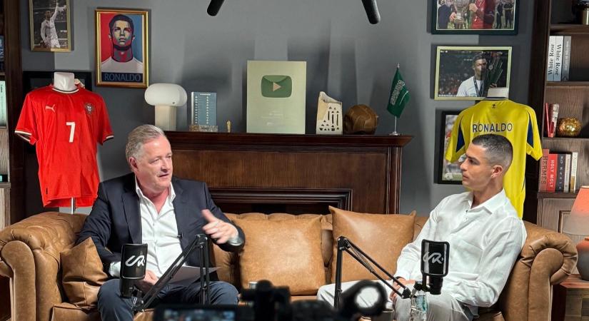 Cristiano Ronaldo a visszavonulásról beszélt Piers Morgannek