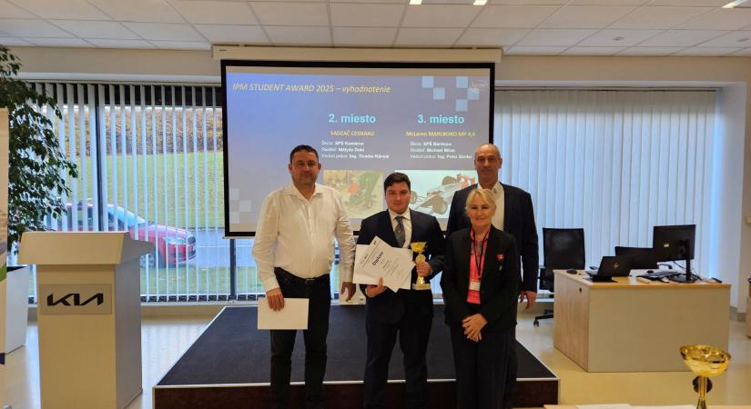 Komáromi iparista sikere az IPM STUDENT AWARD 2025 versenyen