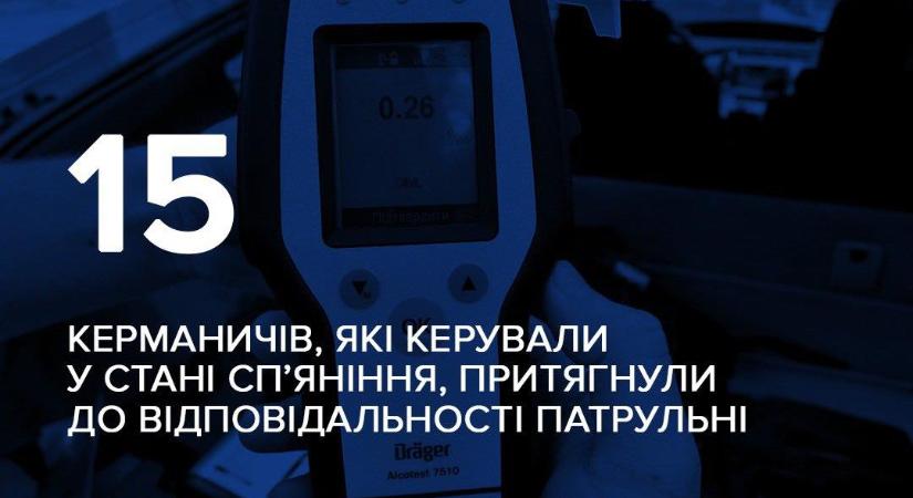 Kárpátalján egy hét alatt 15 ittas sofőrt fogtak el a rendőrök