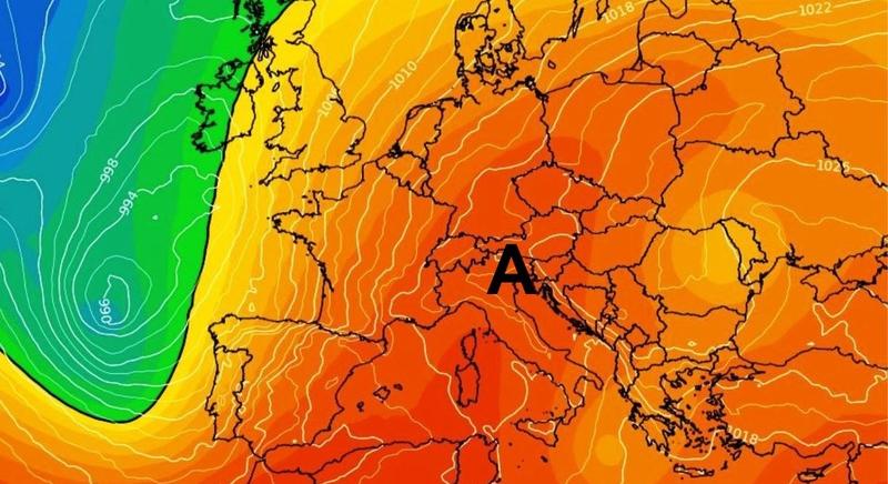 Anticiklon okoz eseménytelen, frontmentes időt