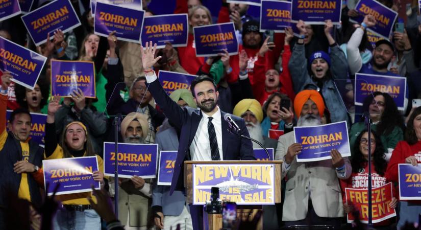 Zohran Mamdanit, a Demokrata Párt jelöltjét választották meg New York következő polgármesterének