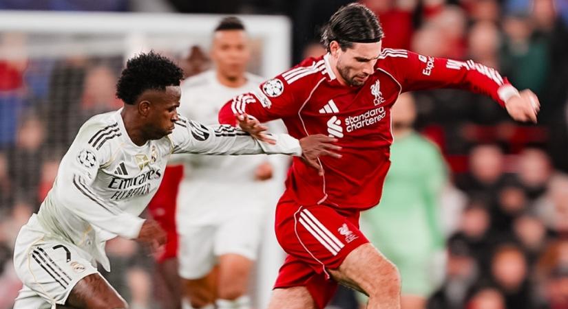 Szoboszlai Dominik ismét főszerepben - a Liverpool legyőzte a Real Madridot az Anfielden