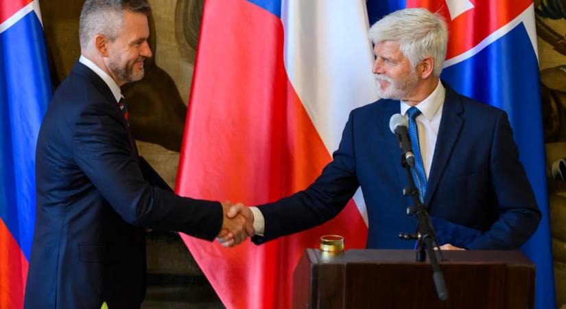 A cseh köztársasági elnök Prágában fogadta Peter Pellegrinit