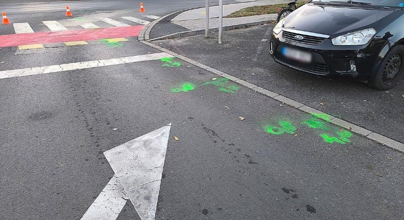 Kerékpárost ütöttek el Vásárhelyen – fotók a helyszínről